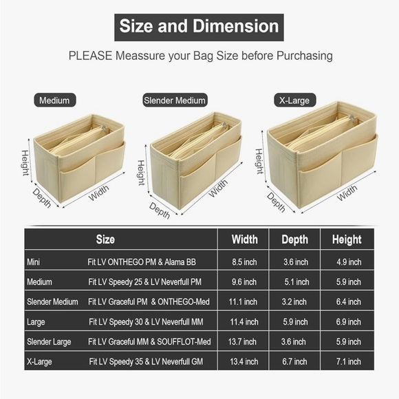 Omystyle Felt Purse Organizer - Picture 4 of 5